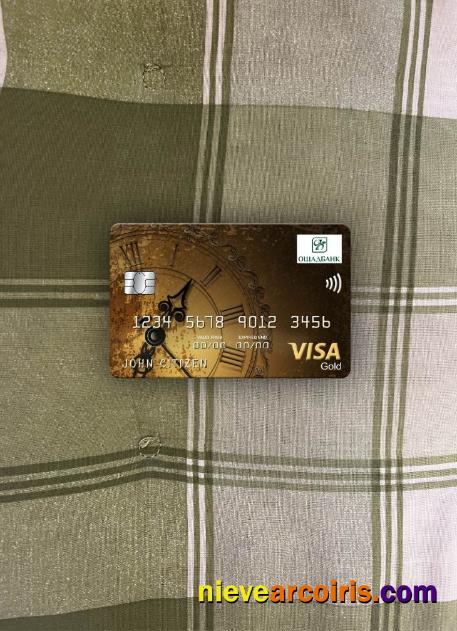 Ukraine Oshadbank visa gold card photolook